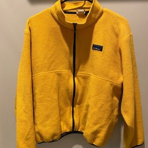 L.L Bean Yellow Fleece Sweater